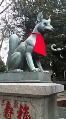 豊川稲荷東京別院の狛犬