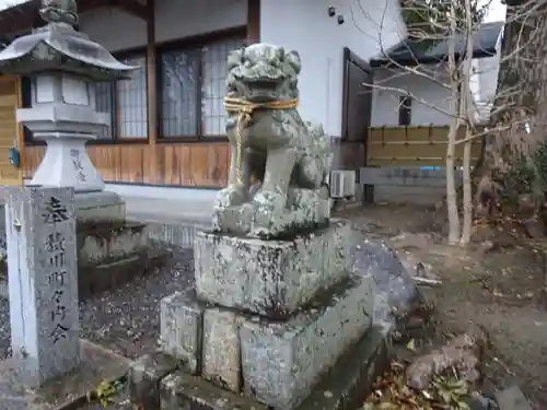 積川神社の狛犬