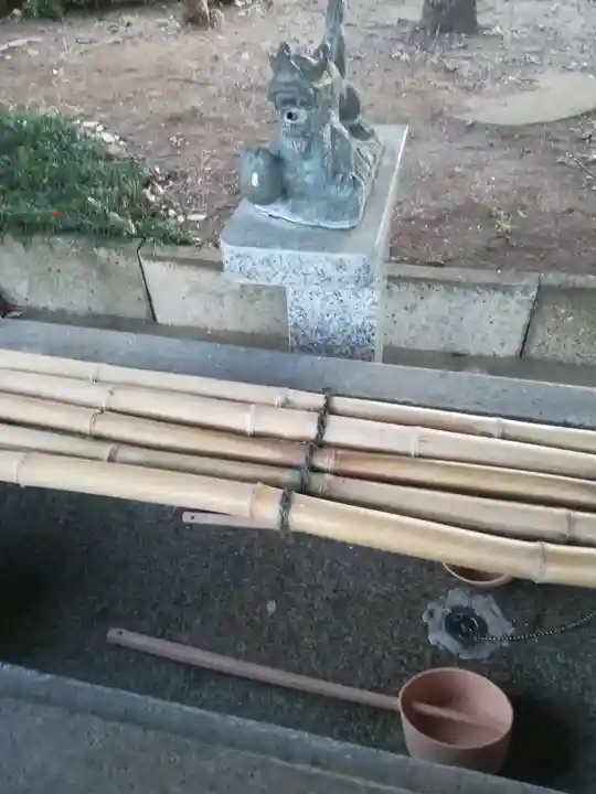 大井氷川神社の手水舎