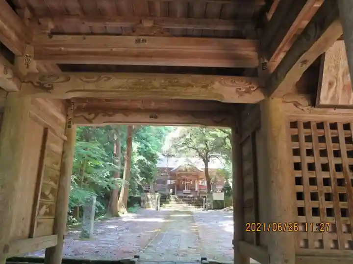 桙衝神社の山門・神門