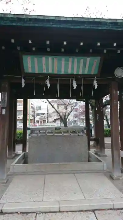 荏原神社の手水舎