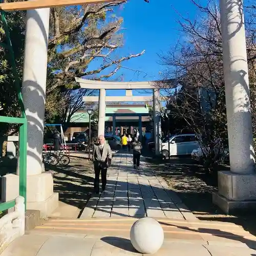 丸子神社　浅間神社の鳥居