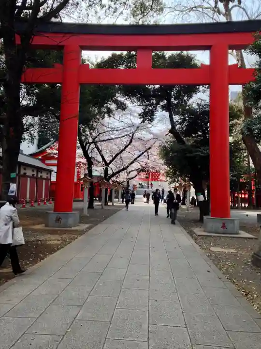 花園神社の鳥居