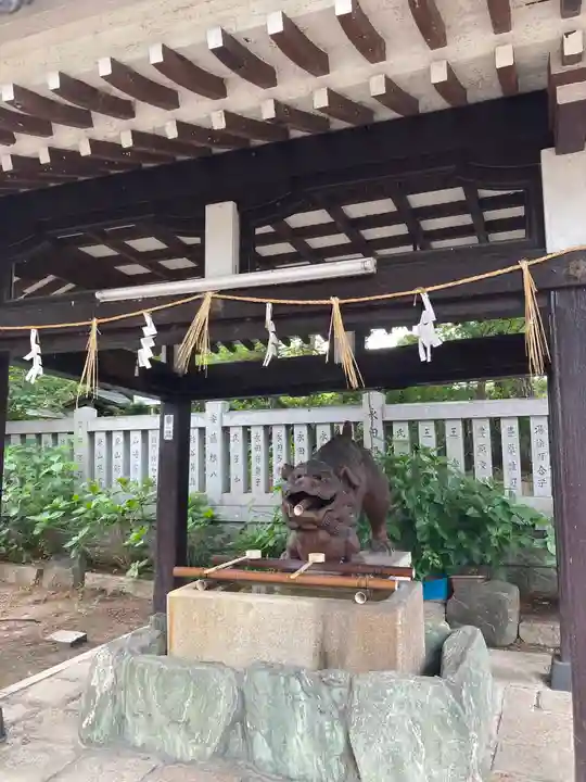 阿部野神社の手水舎