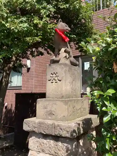 池尻稲荷神社の狛犬