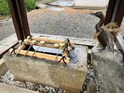 宇波西神社の手水舎