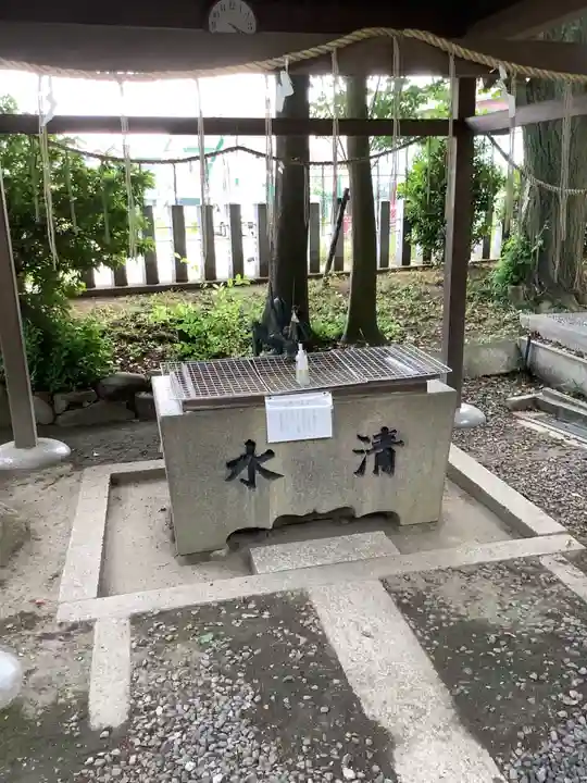 神明社(桜神明社)の手水舎