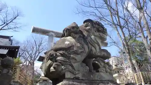 安積國造神社の狛犬