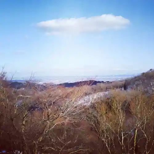 倶利迦羅不動寺山頂本堂の景色