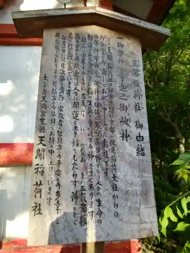 天開稲荷社の歴史