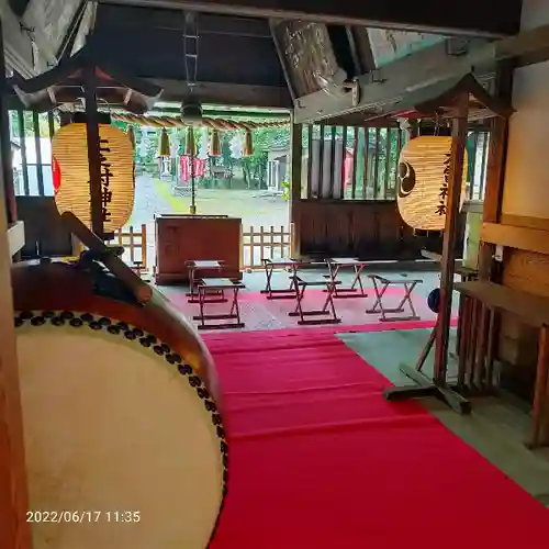 上之村神社の本殿・本堂
