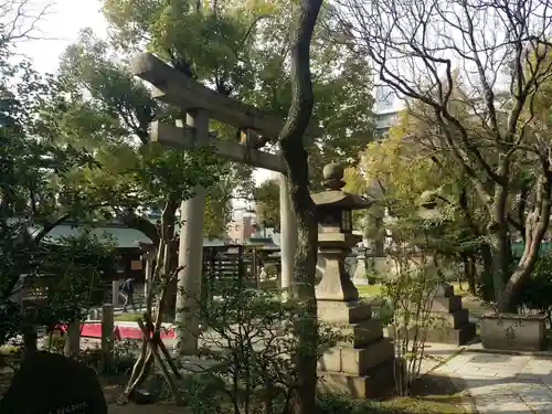 難波大社　生國魂神社の鳥居
