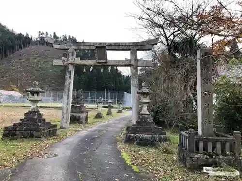 鶴ケ岡諏訪神社の鳥居