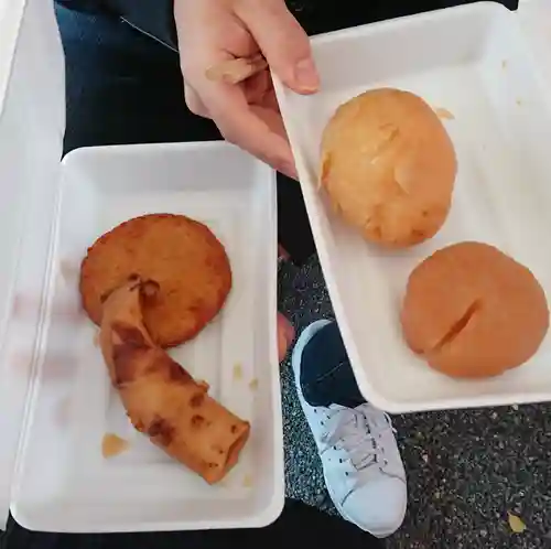 開口神社の食事