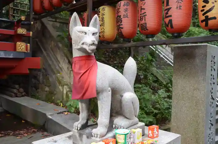 市谷亀岡八幡宮の狛犬
