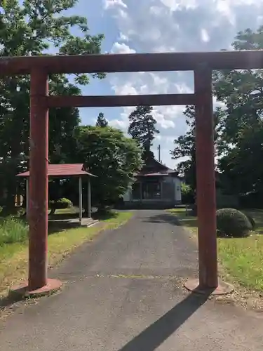 油川神明宮の鳥居