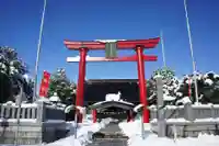 雪の参道