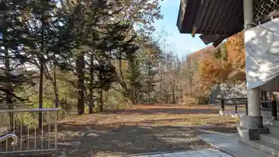 陸別神社の庭園
