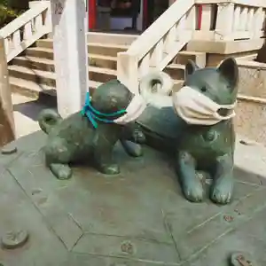 元郷氷川神社の狛犬(2020年08月21日(金) 15時17分30秒投稿)