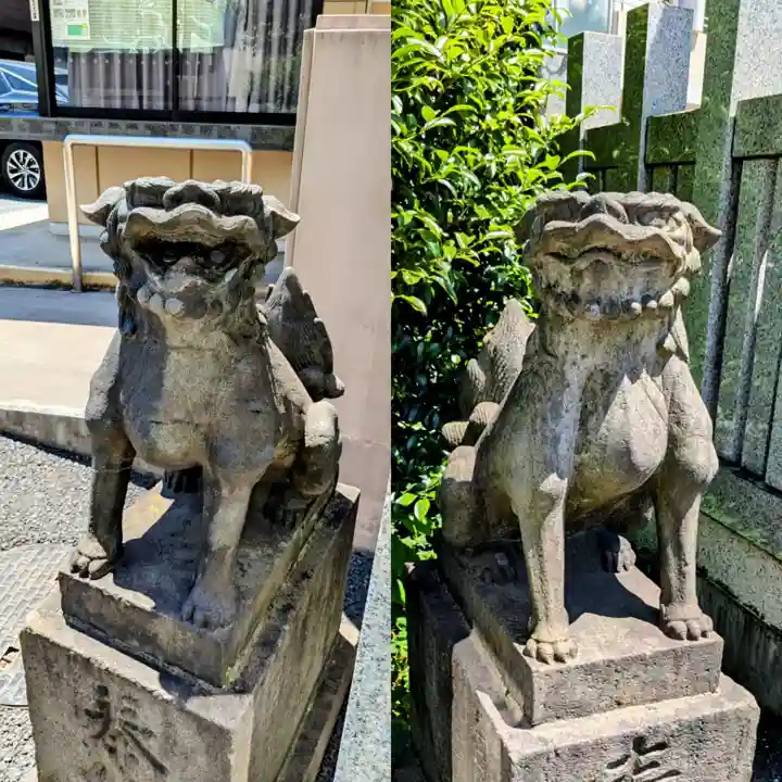 白金氷川神社の狛犬