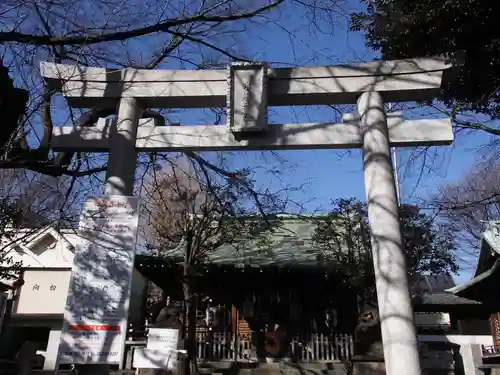 本郷氷川神社の鳥居