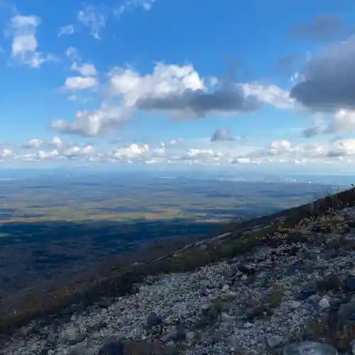 樽前山奥宮の景色