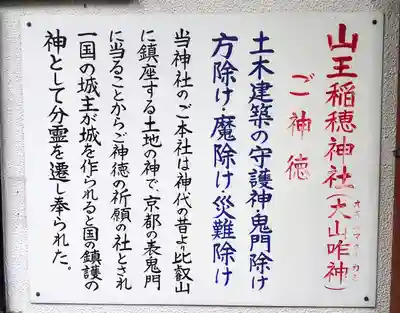 山王稲穂神社の歴史