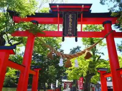 生島足島神社の鳥居