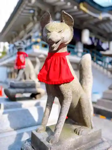 難波神社の狛犬