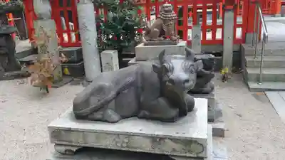 水鏡天満宮の狛犬