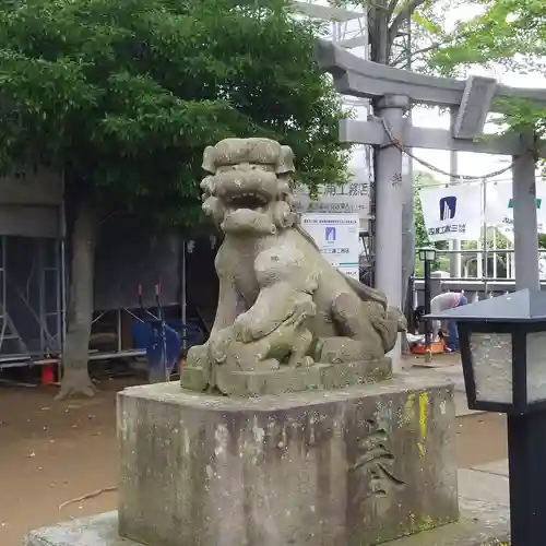 栗原氷川神社の狛犬