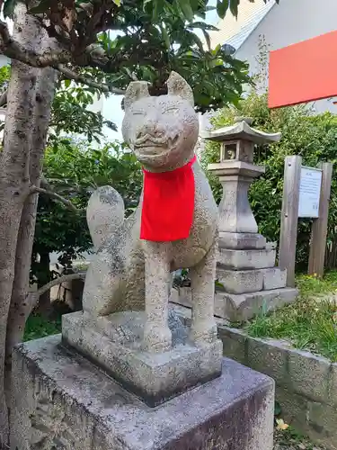 岡山神社の狛犬