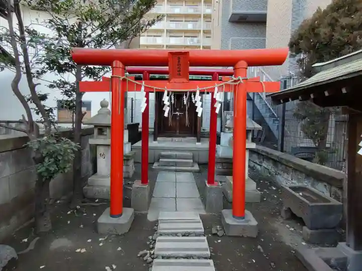 海豊稲荷神社磐井神社境内摂社の鳥居