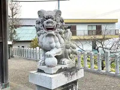 間々八劔神社の狛犬