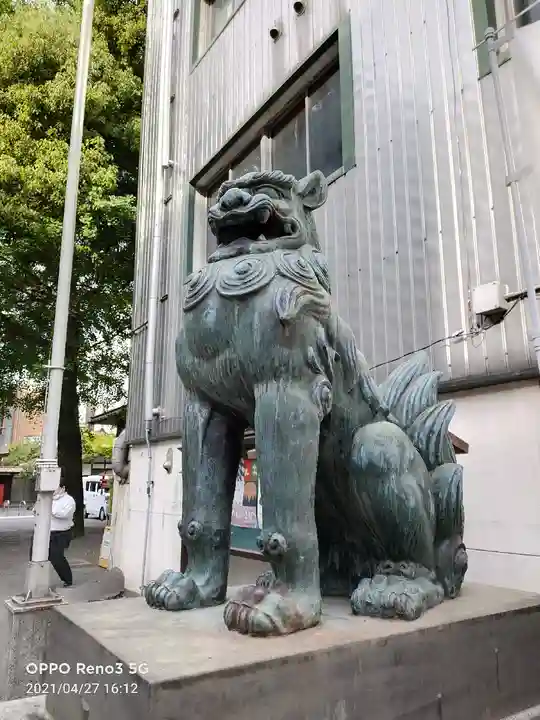 小梳神社の狛犬