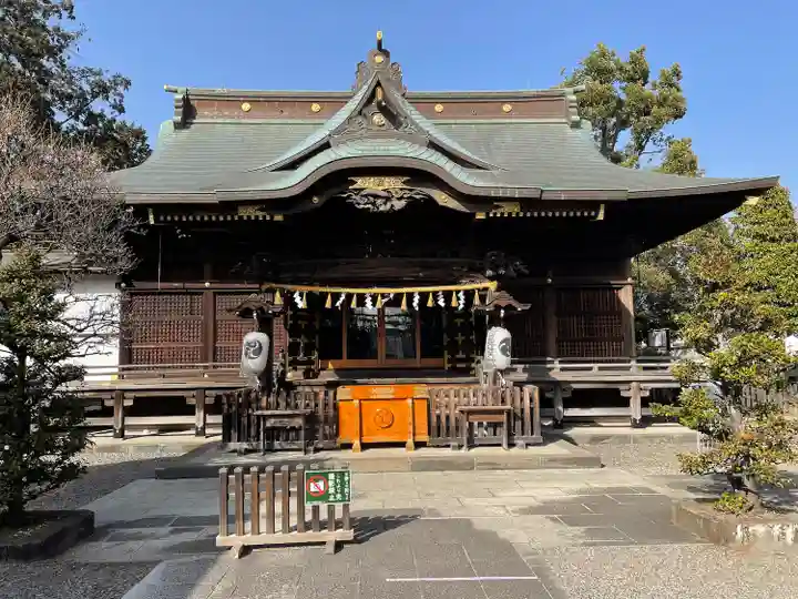 阿豆佐味天神社 立川水天宮の本殿・本堂