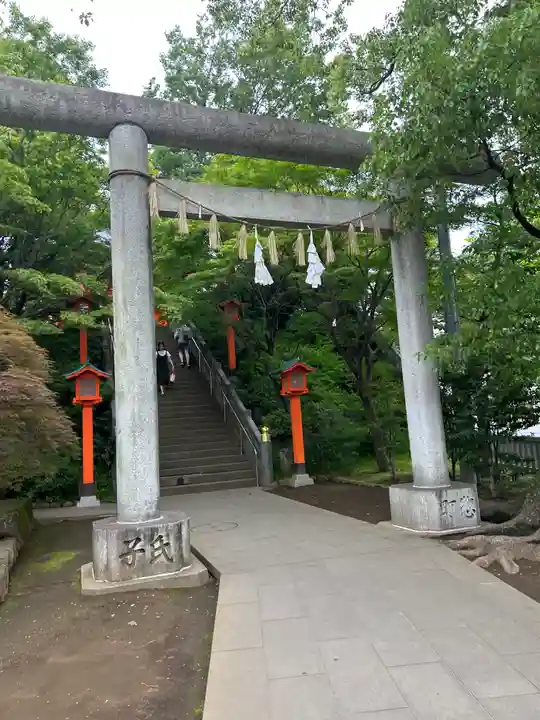 穴八幡宮の鳥居