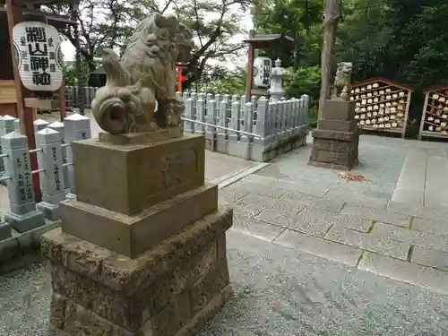 星川杉山神社の狛犬