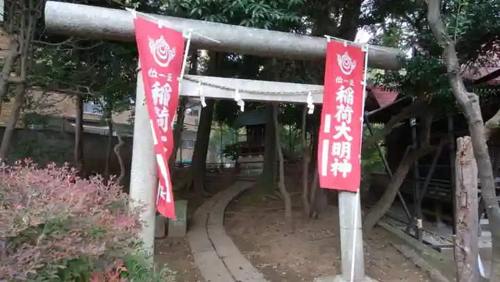 松が丘北野神社の鳥居