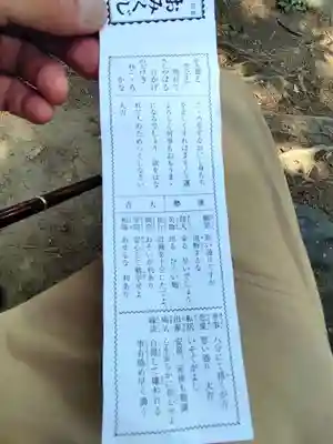 上川神社のおみくじ