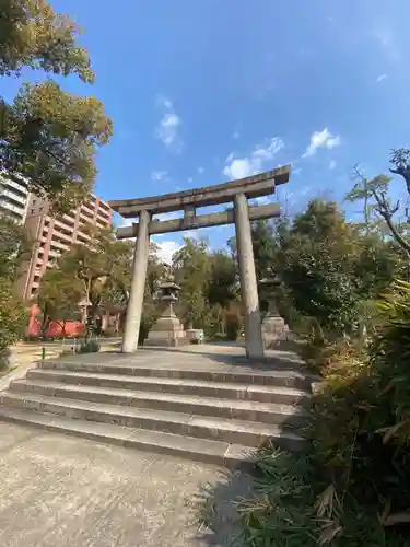 難波大社　生國魂神社の鳥居