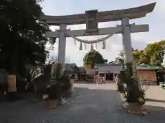 二本木八幡社の鳥居