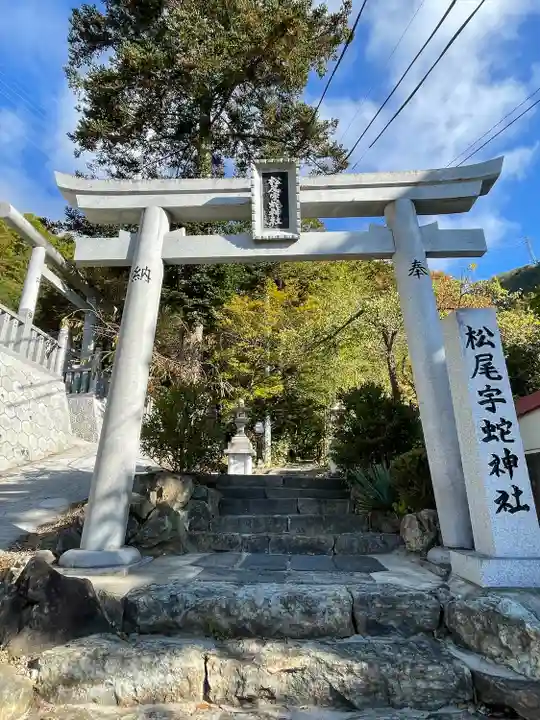 松尾宇蛇神社・白蛇神社の鳥居