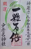 少彦名神社の御朱印