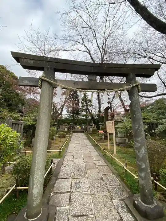 松陰神社の鳥居