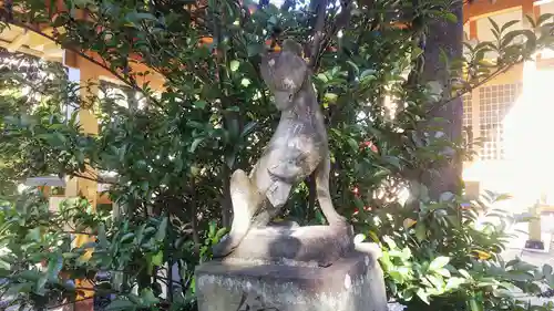 天明稲荷神社の狛犬