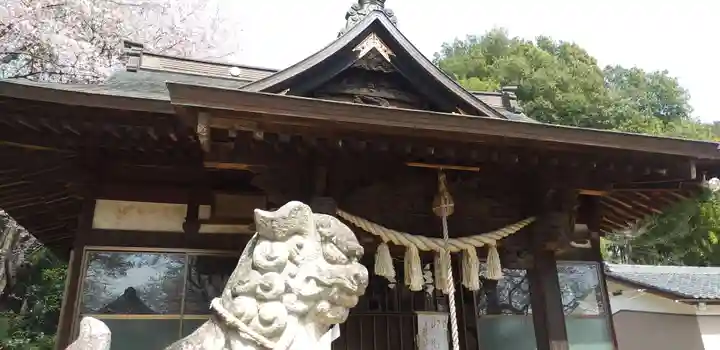 長柄神社の狛犬