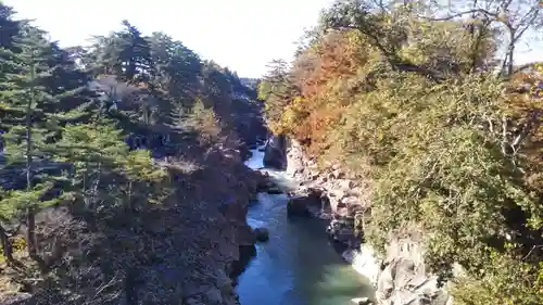 温泉神社の景色