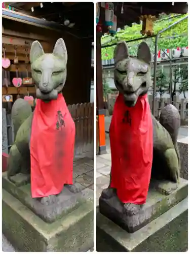 露天神社（お初天神）の狛犬