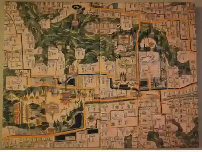 高野山の古地図の御朱印帳です。